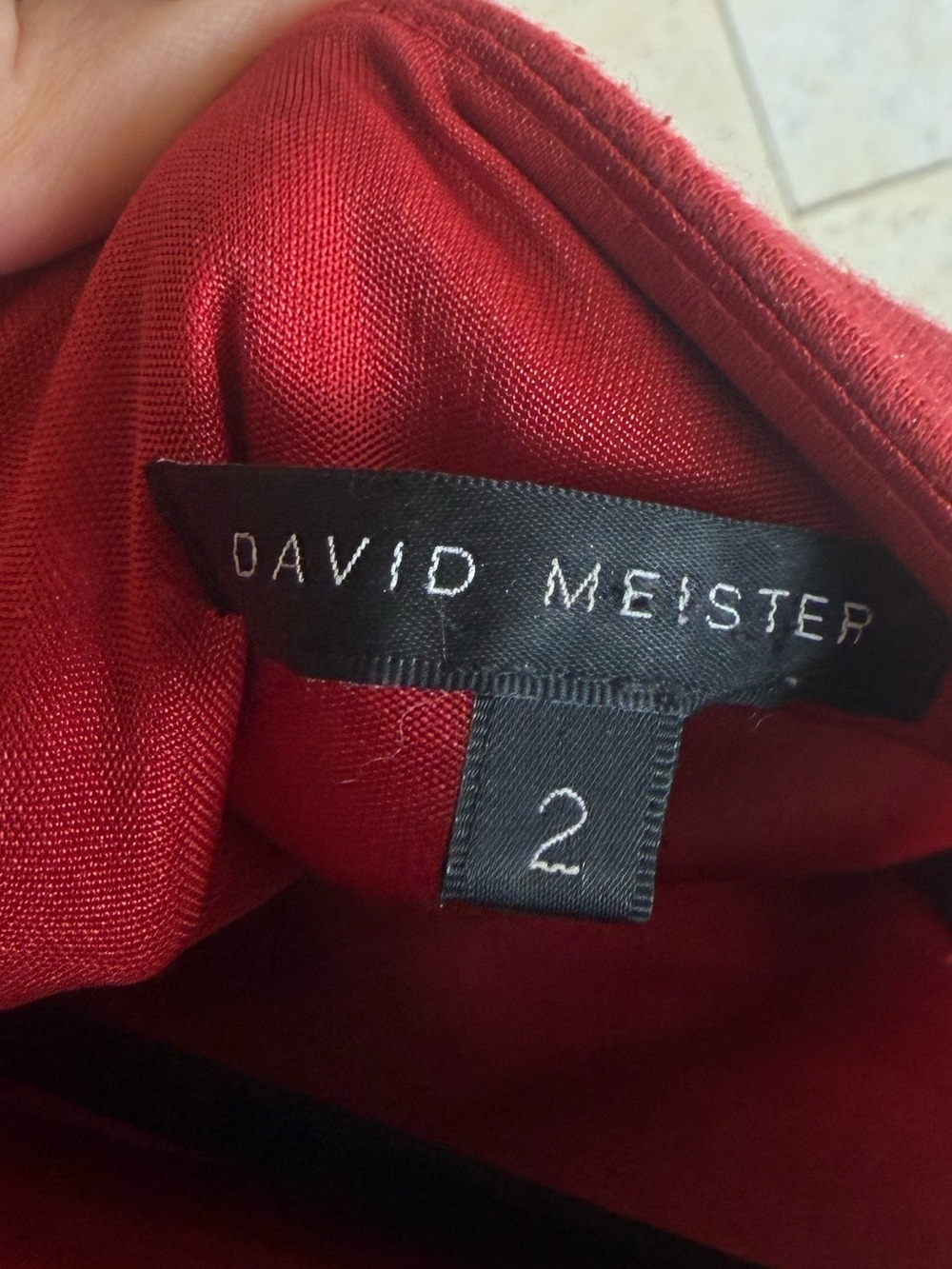 David Meister Cap Sleeve Red Sheath Dress - Women - Picture 4 of 5